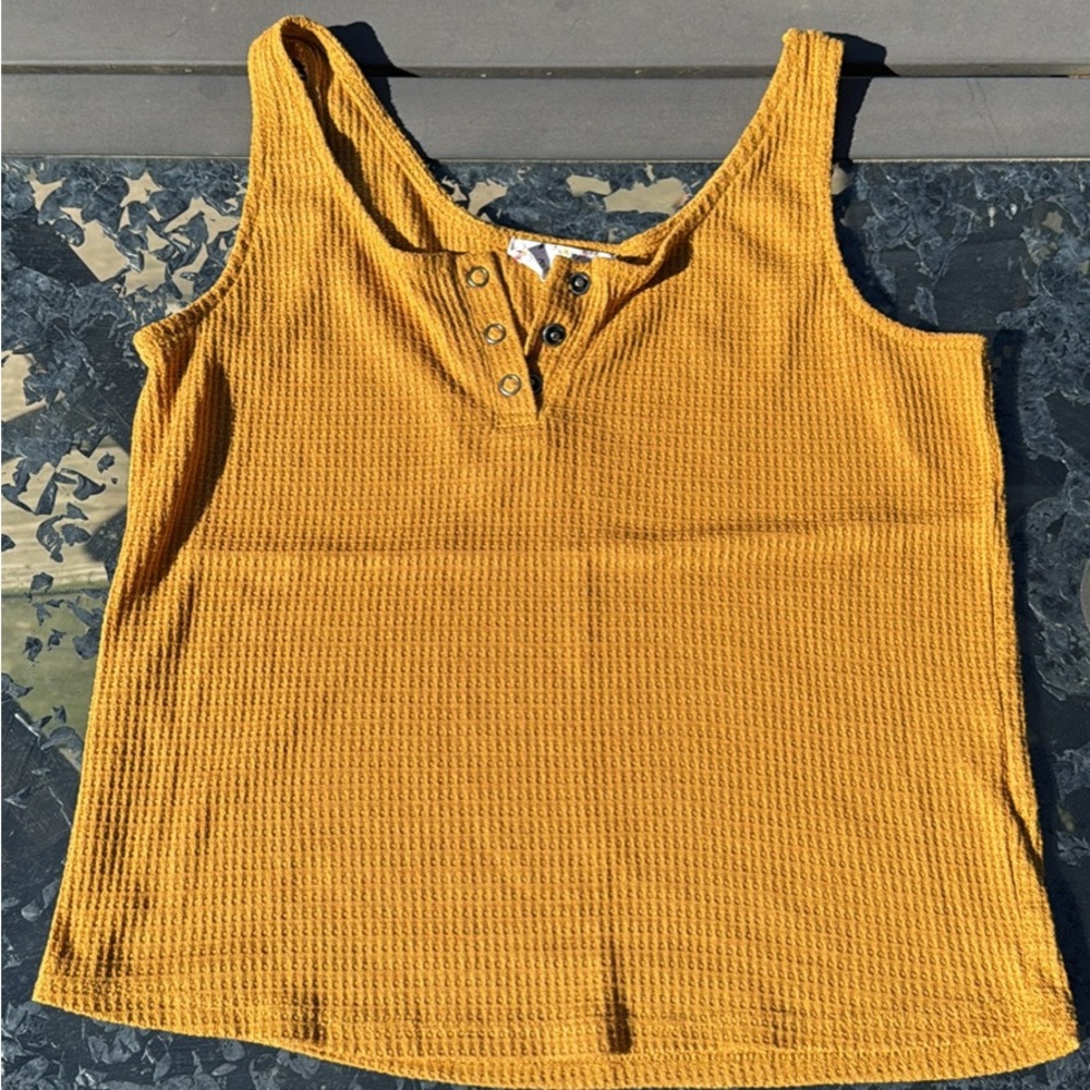 Pink Rose Mustard Tank Top